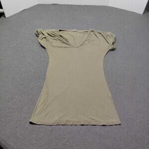 L.A. Made Women's T-Shirt Size S V-Neck Short Sleeve Casual Basic Top